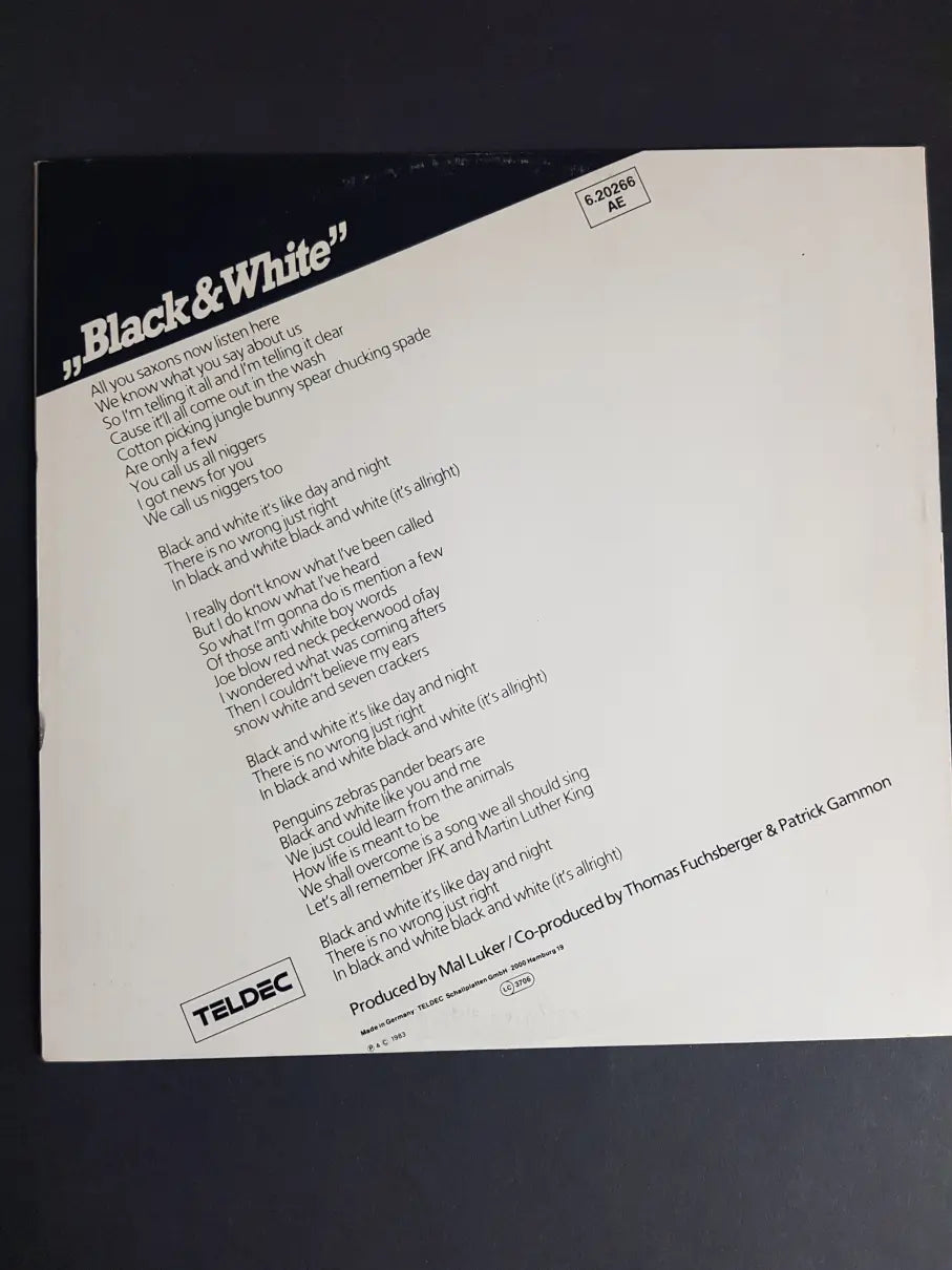 Patto – Black And White