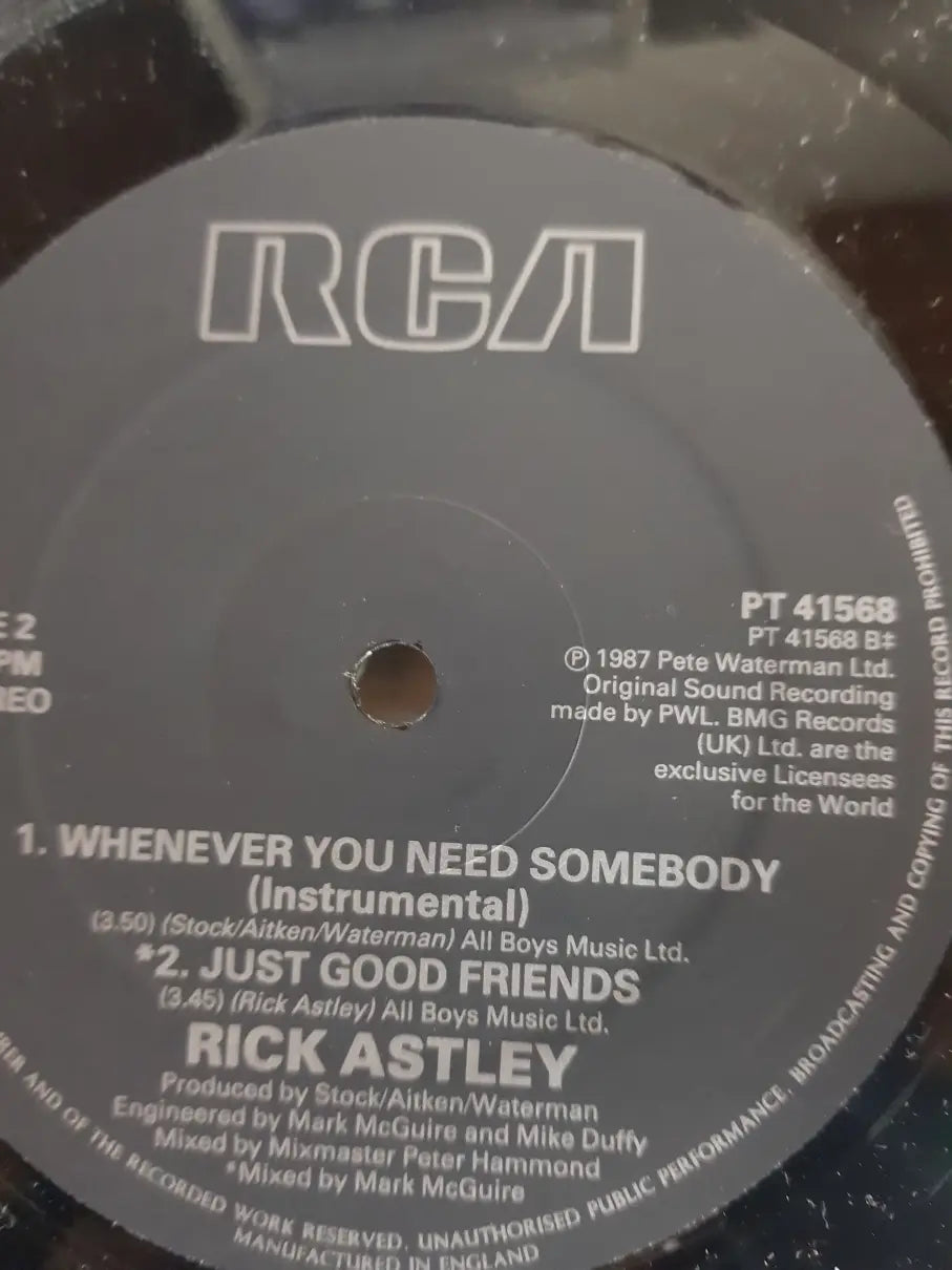 Rick Astley – Whenever You Need Somebody (Rick Sets It Off Mix)
