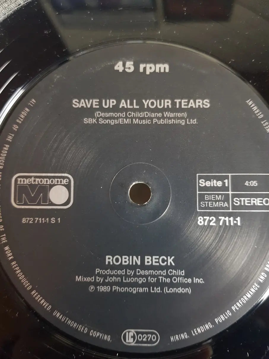 Robin Beck – Save Up All Your Tears