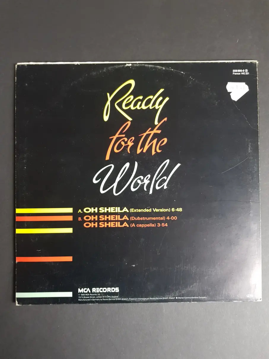 Ready For The World – Oh Sheila