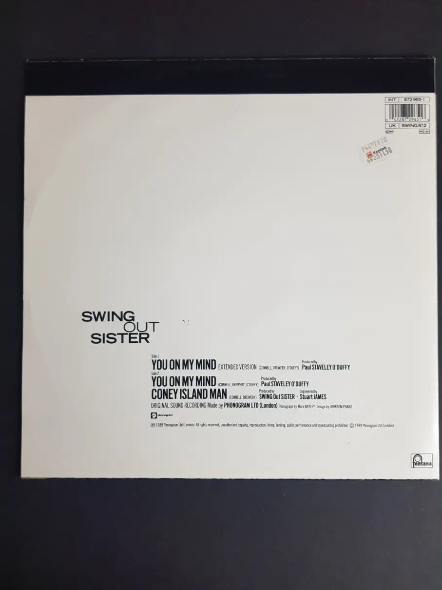 Swing Out Sister – You On My Mind