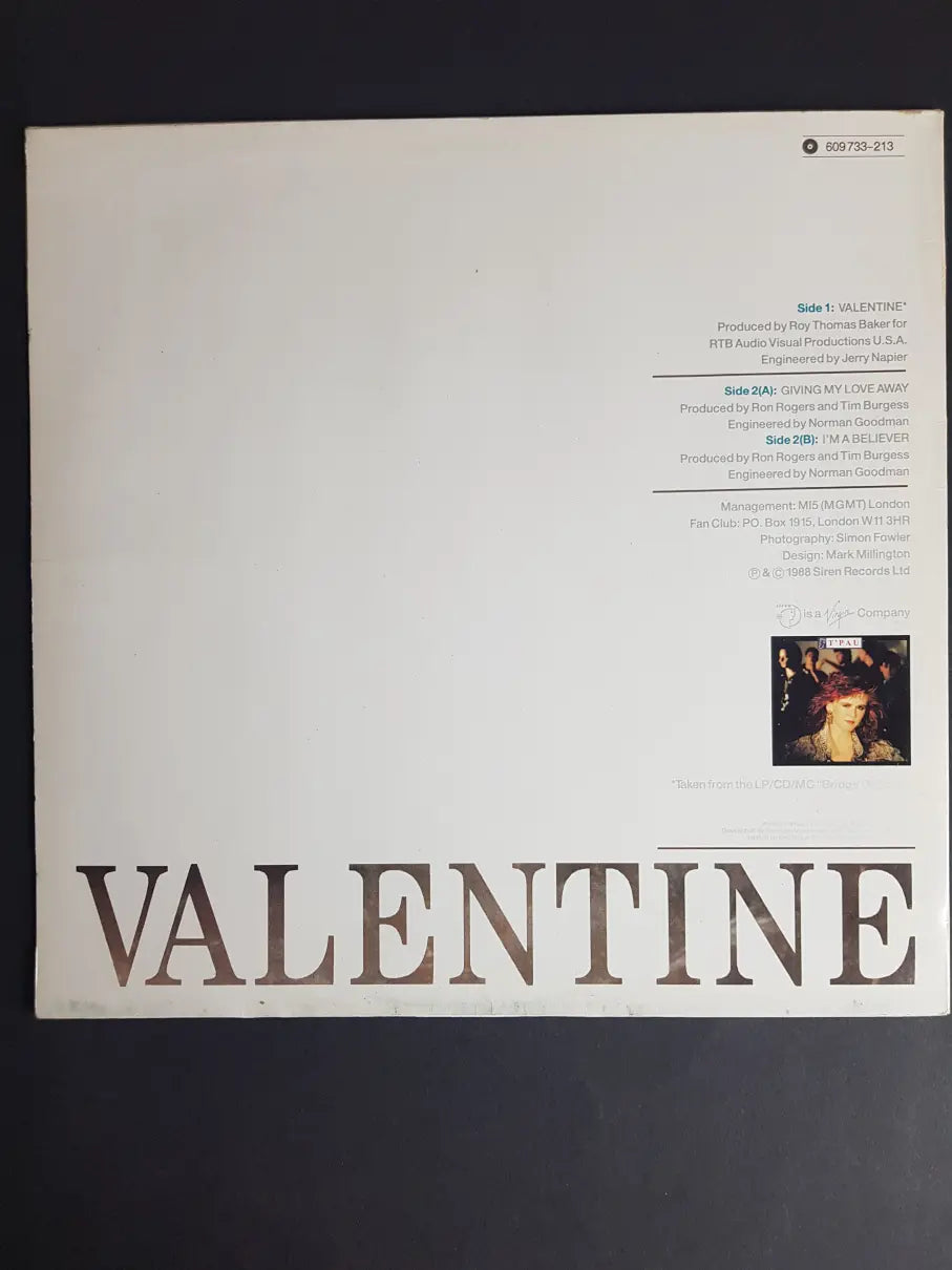 T'Pau – Valentine