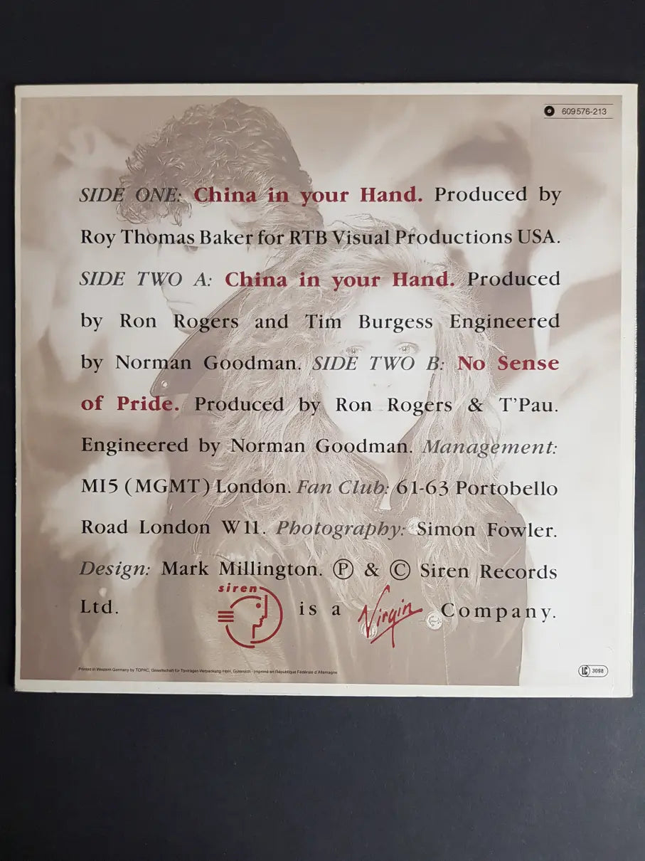 T'Pau – China In Your Hand