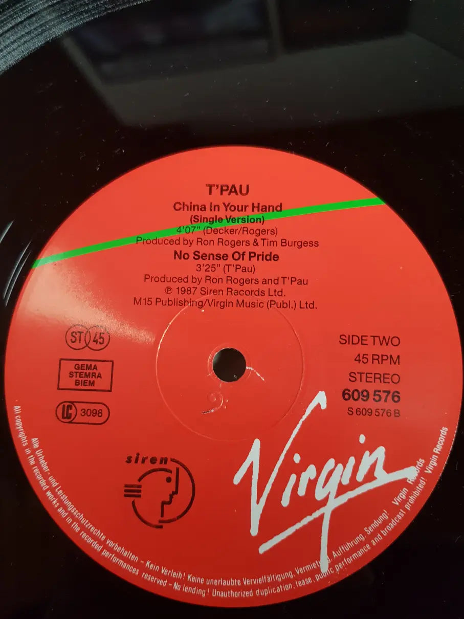 T'Pau – China In Your Hand