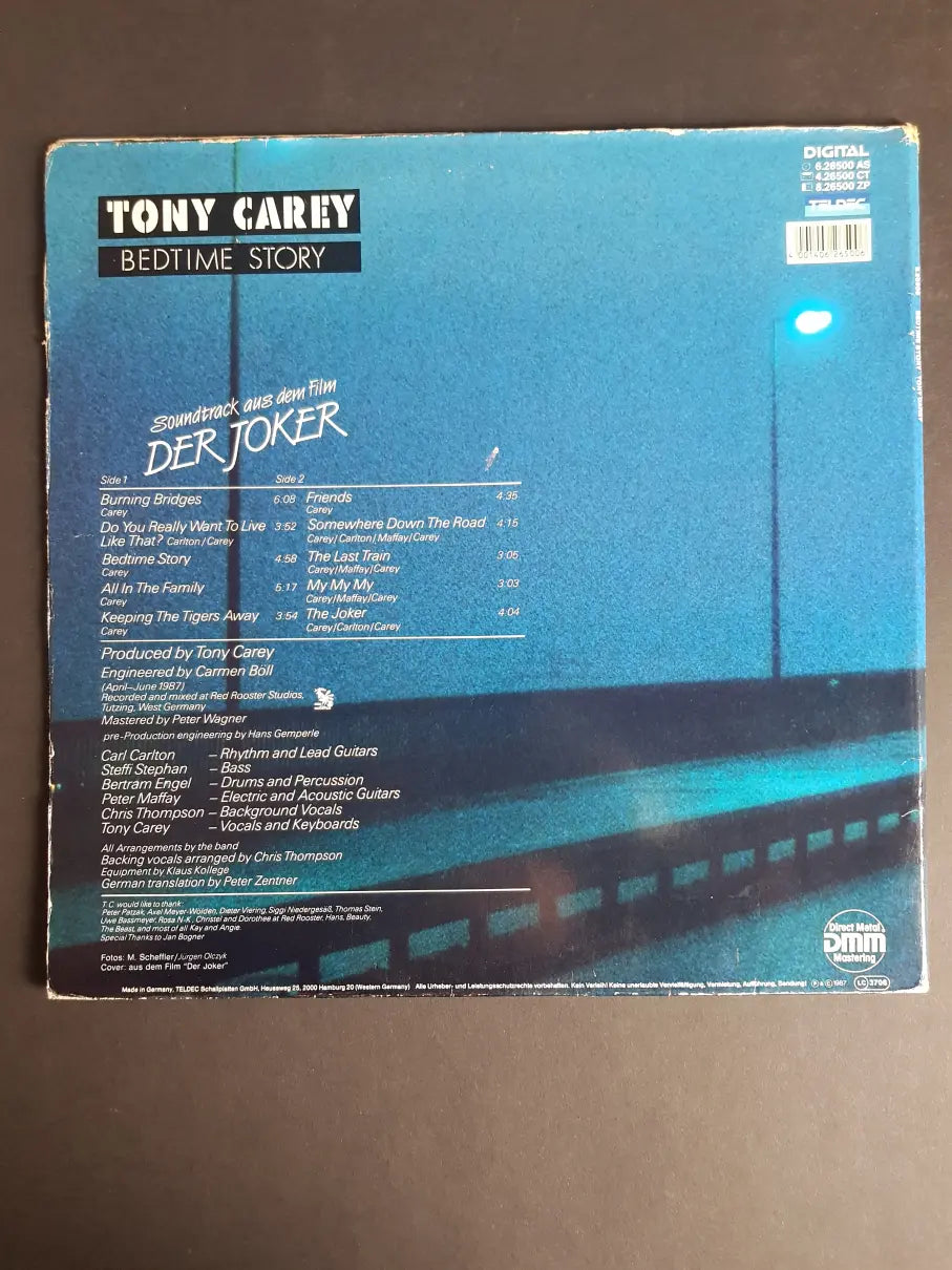 Tony Carey – Bedtime Story