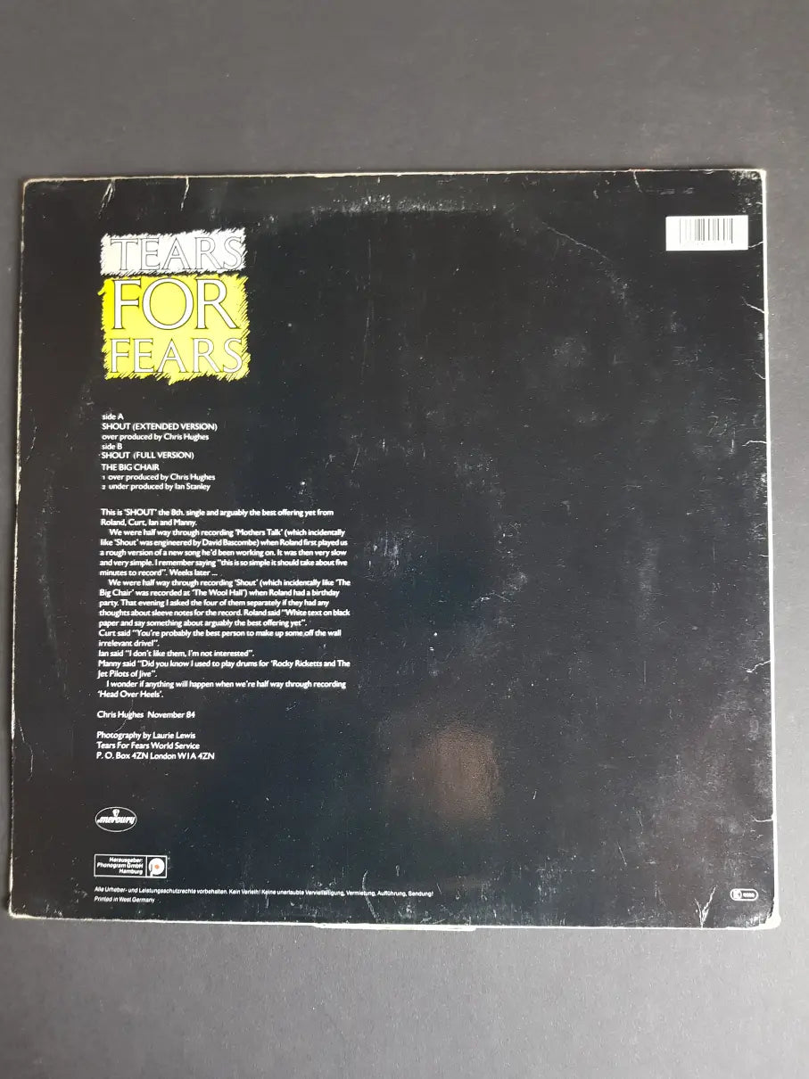 Tears For Fears – Shout (Extended Version)