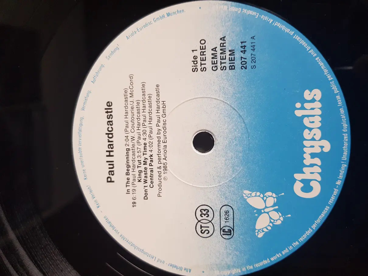 Paul Hardcastle ‎– Paul Hardcastle