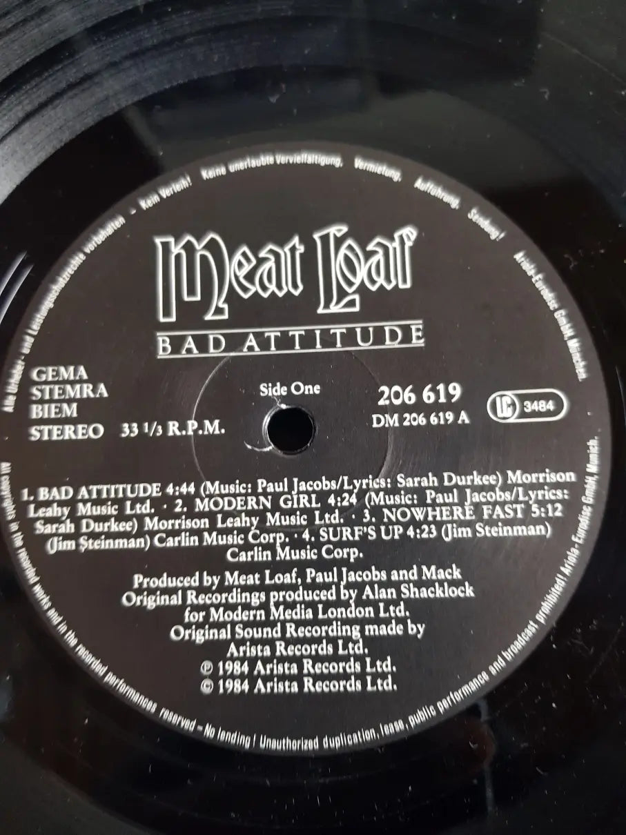 Meat Loaf – Bad Attitude