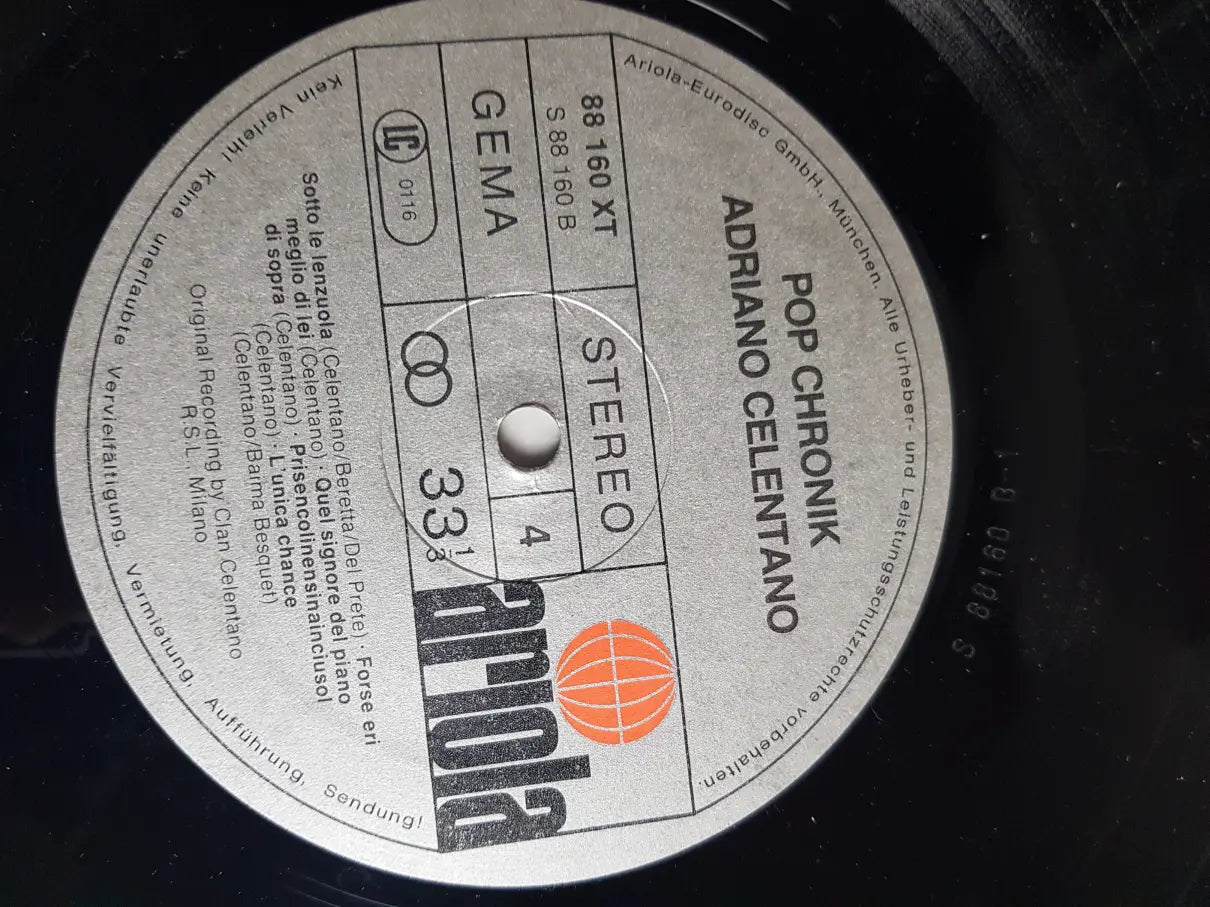Adriano Celentano ‎– Pop Chronik