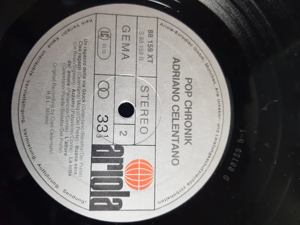 Adriano Celentano ‎– Pop Chronik