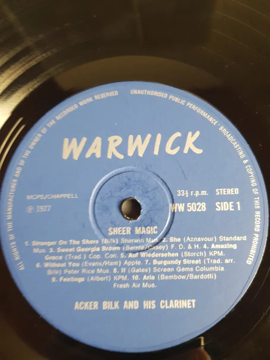 Acker Bilk And His Clarinet – Sheer Magic