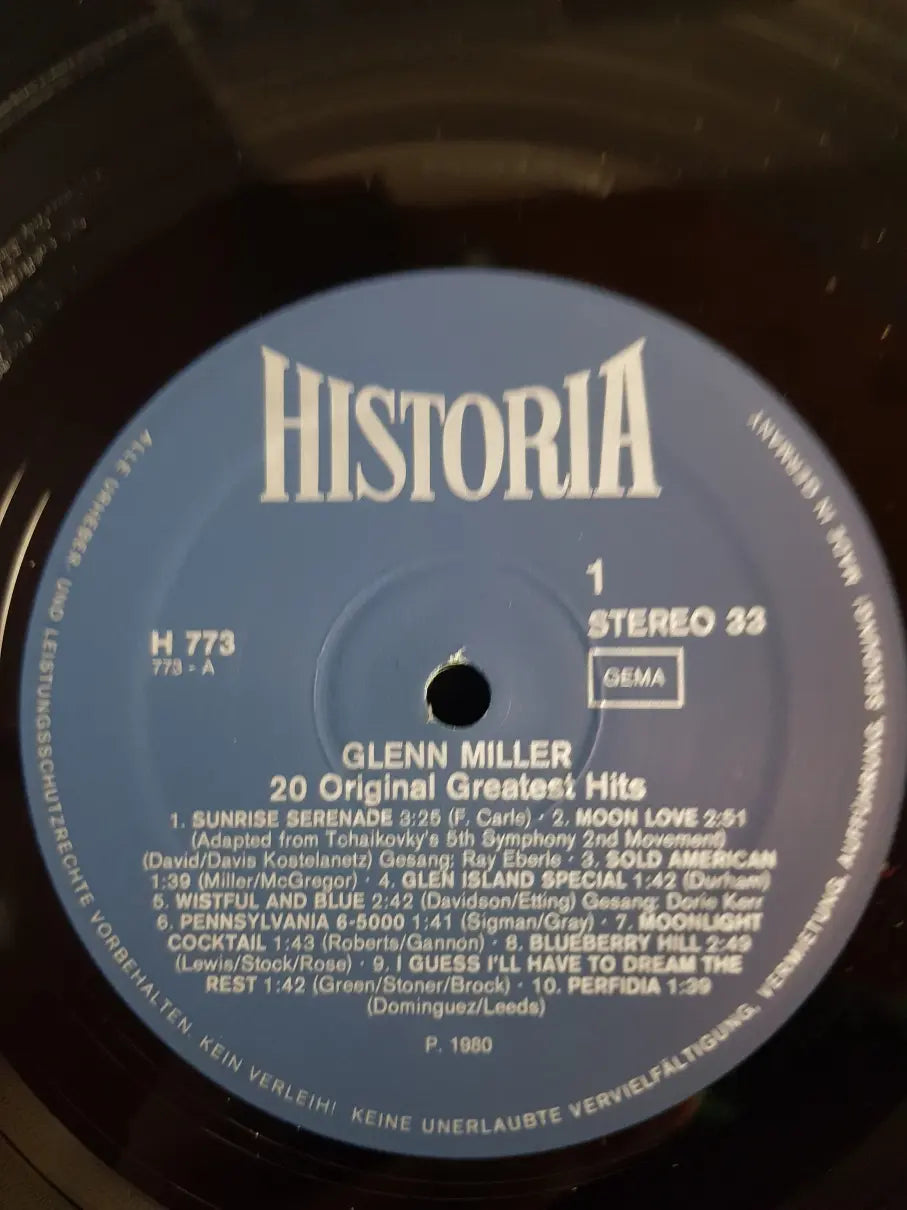Glenn Miller – 20 Original Greatest Hits
