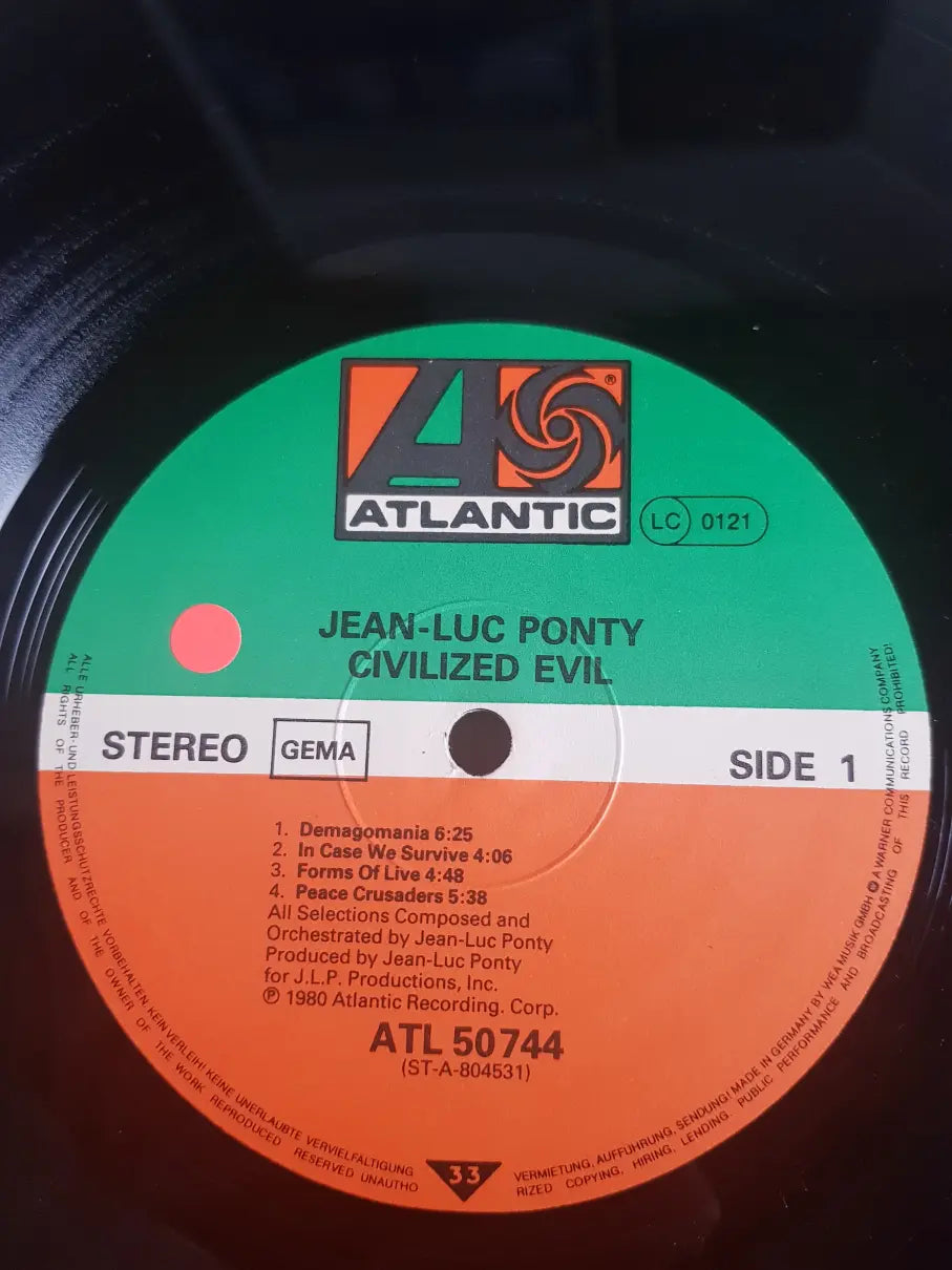 Jean-Luc Ponty – Civilized Evil