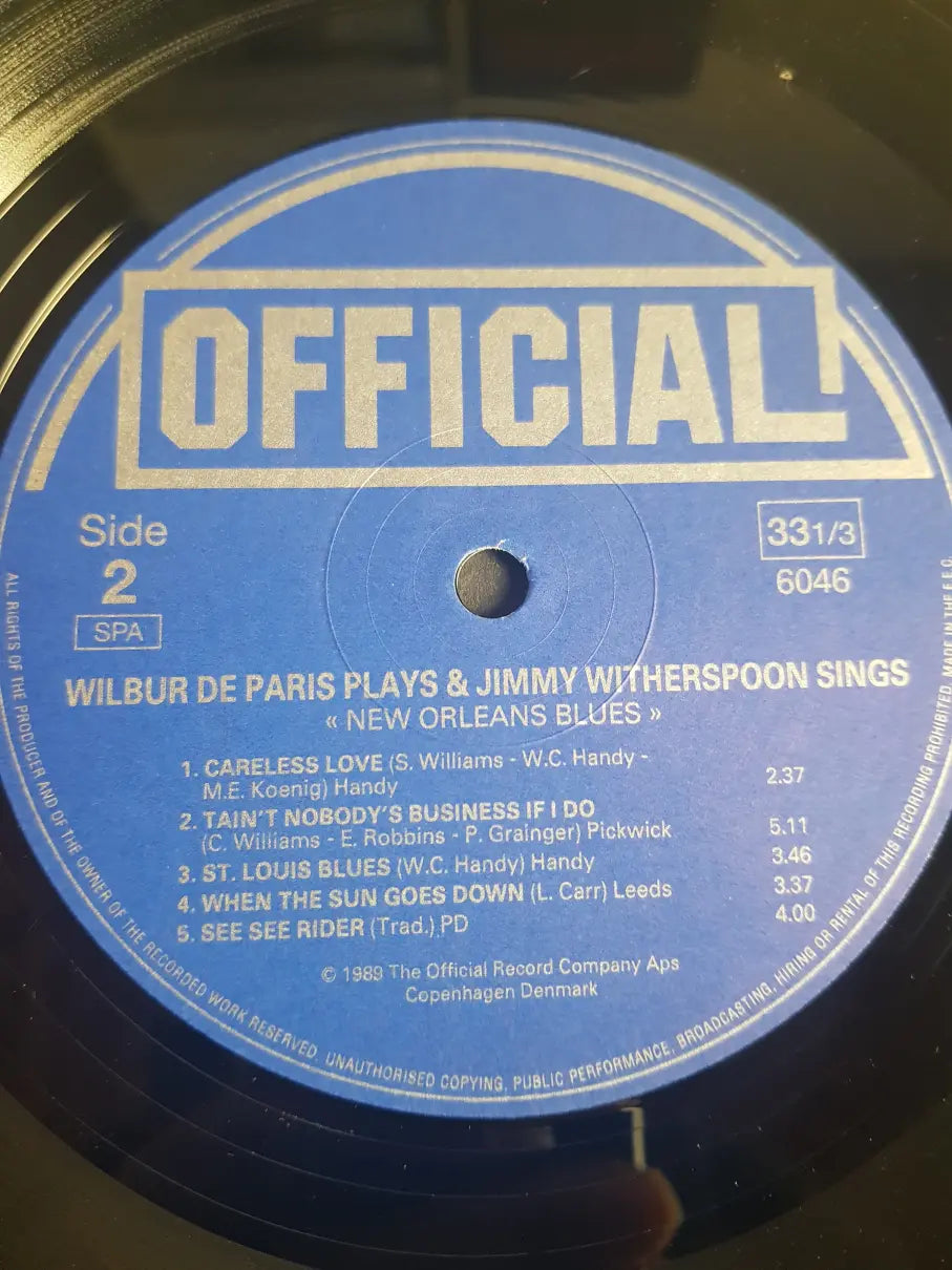 Wilbur De Paris & Jimmy Witherspoon – New Orleans Blues