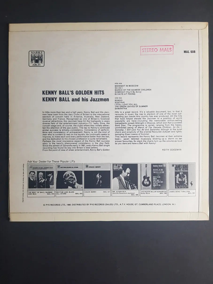 Kenny Ball And His Jazzmen – Kenny Ball's Golden Hits
