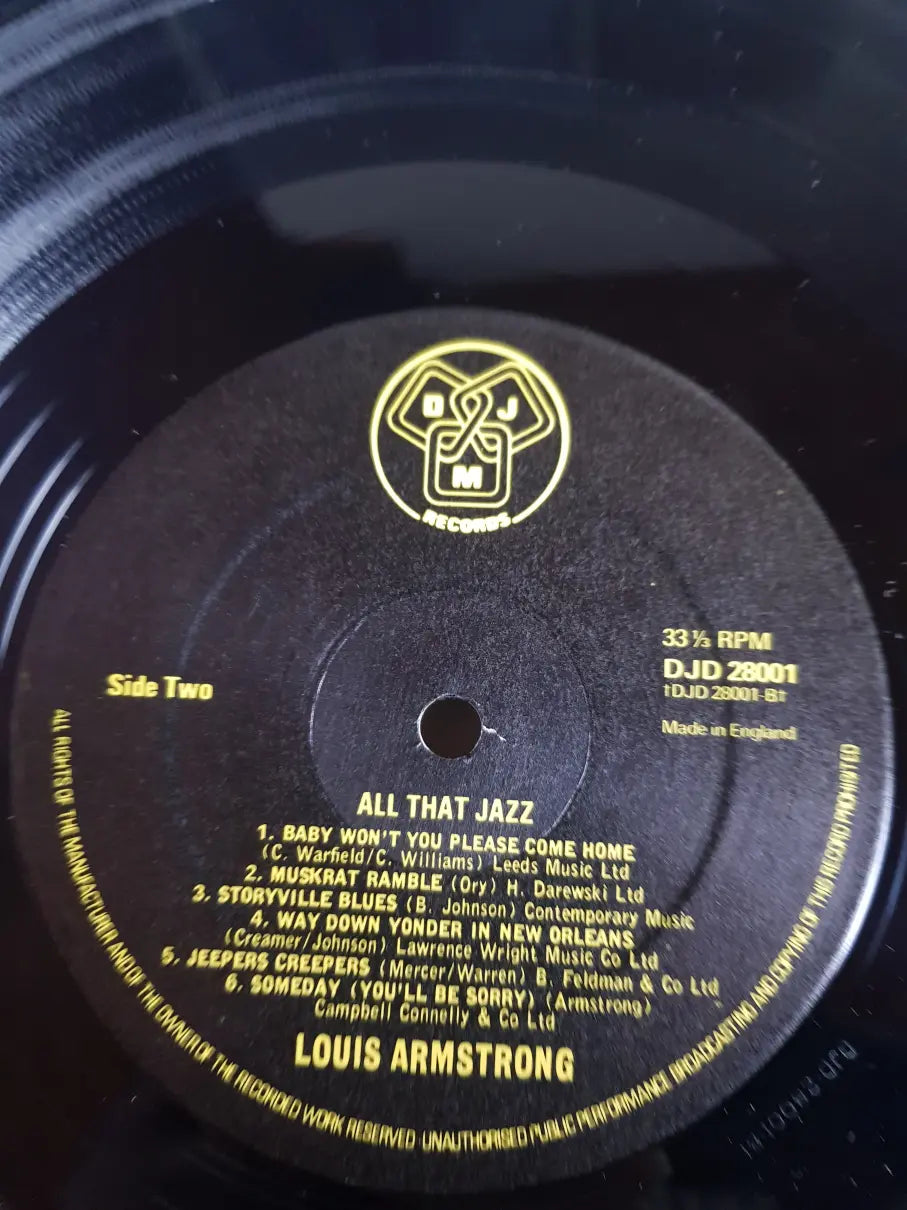 Louis Armstrong ‎– All That Jazz