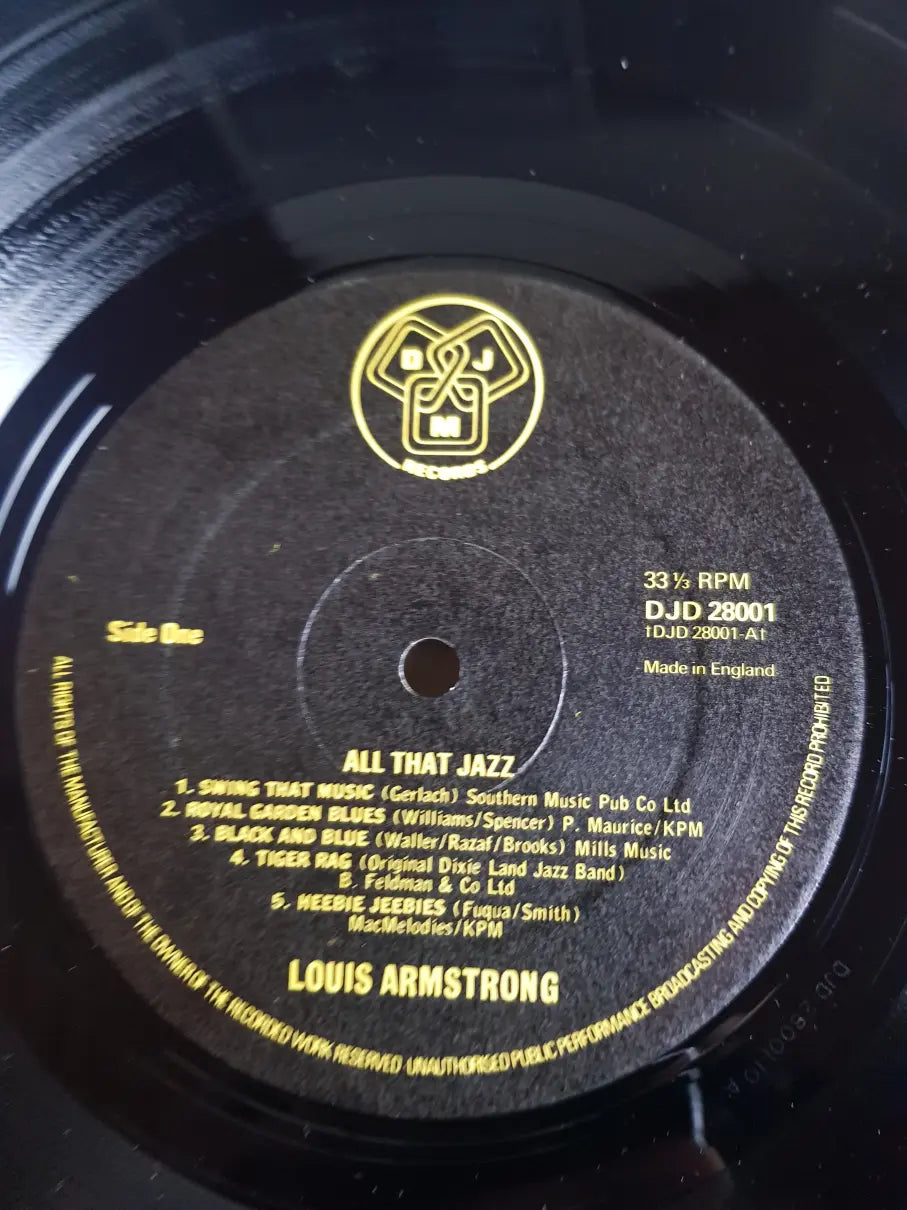 Louis Armstrong ‎– All That Jazz