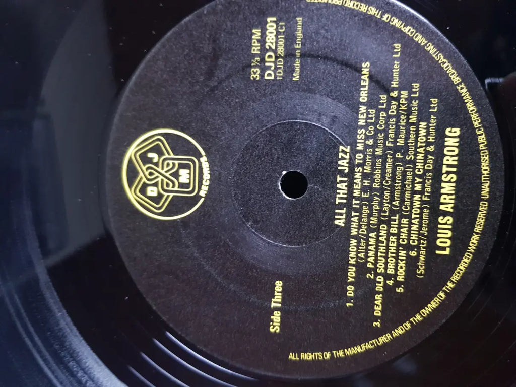 Louis Armstrong ‎– All That Jazz
