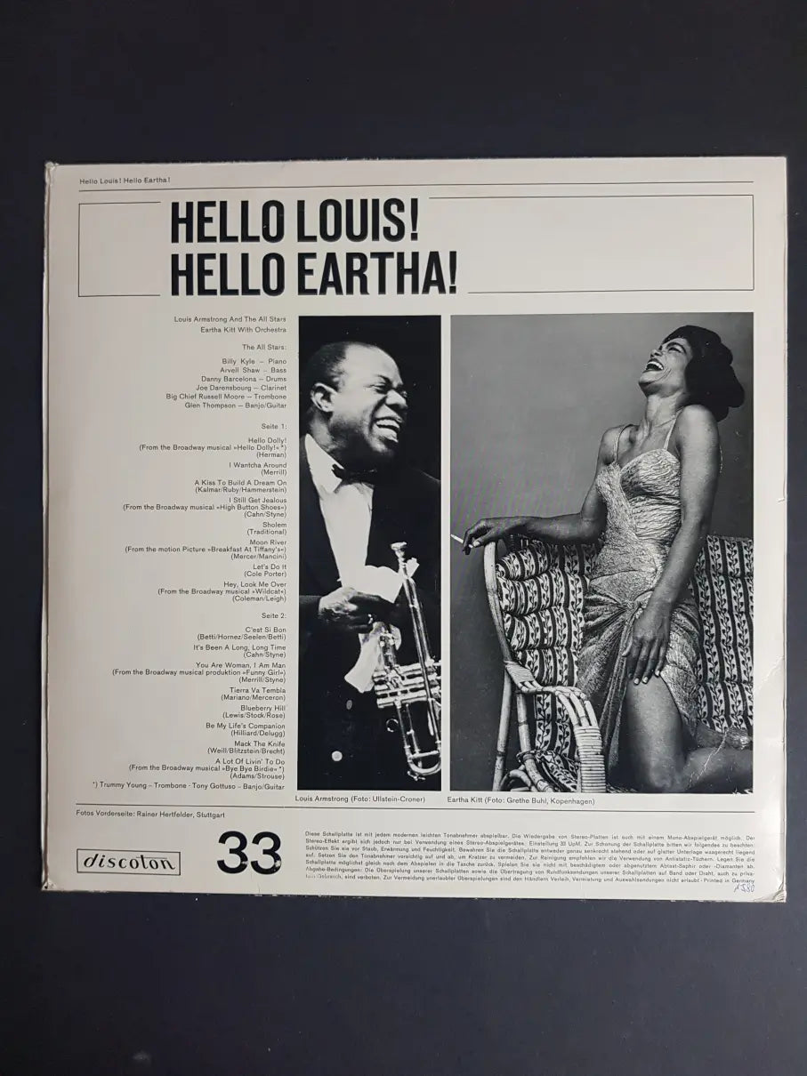 Louis Armstrong / Eartha Kitt – Hello Louis! Hello Eartha!