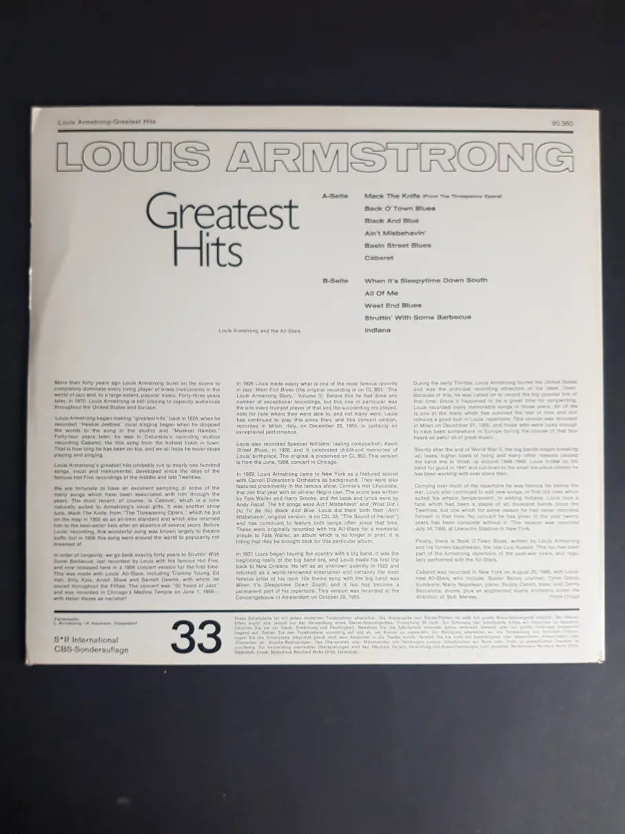 Louis Armstrong – Greatest Hits
