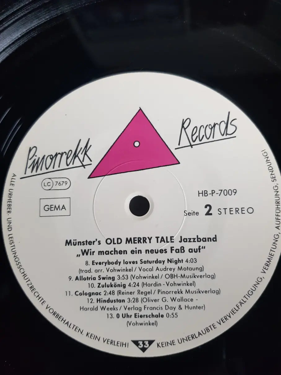 Münster's Old Merry Tale Jazzband – Wir Machen Ein Neues Fass Auf