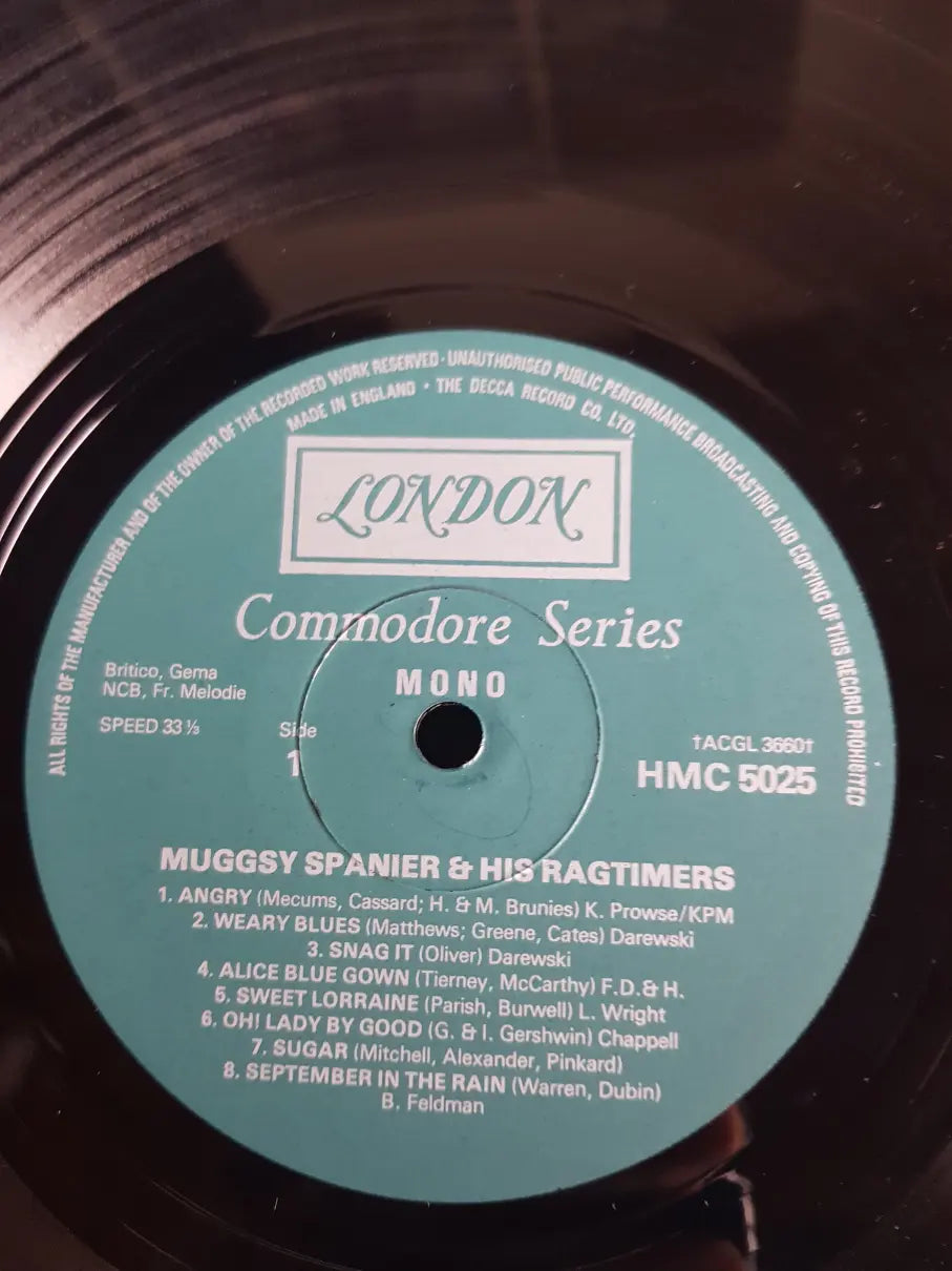 Muggsy Spanier And His Ragtimers – Muggsy Spanier And His Ragtimers