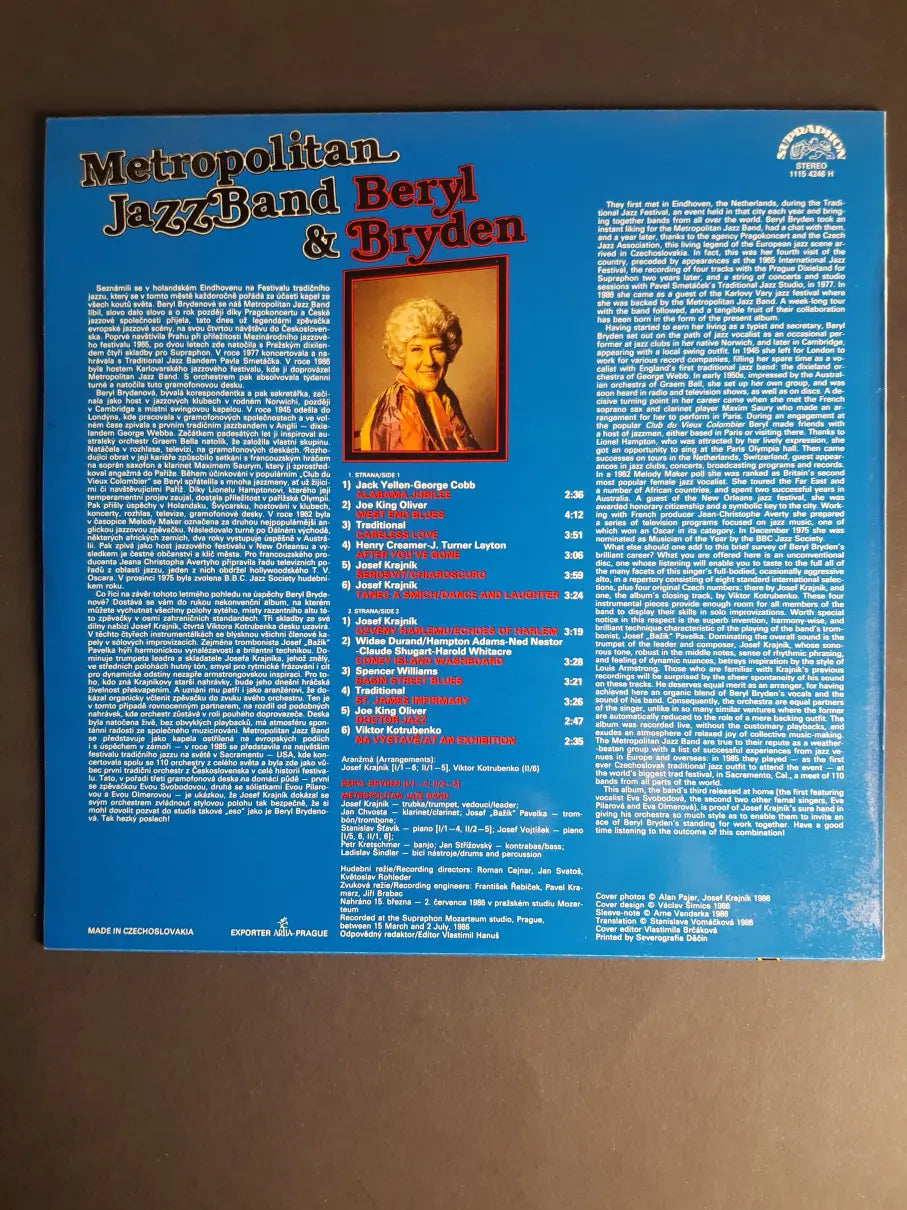 Metropolitan JazzBand & Beryl Bryden – Metropolitan JazzBand & Beryl Bryden