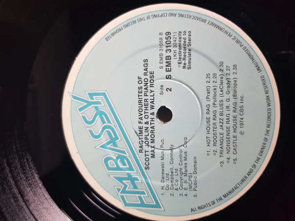 Max Morath & Wally Rose – Ragtime Favourites Of Scott Joplin And Other Great Piano Rags