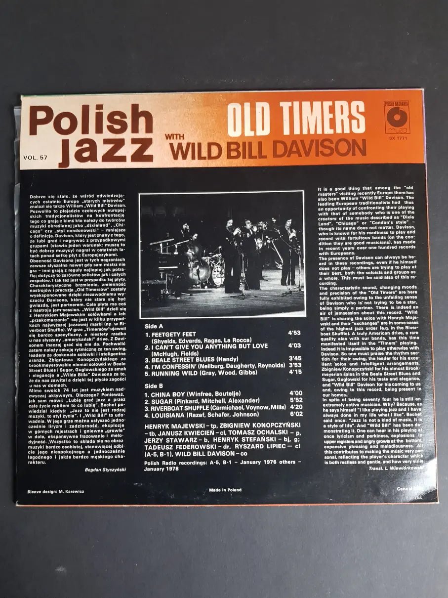 Old Timers With Wild Bill Davison – Old Timers With Wild Bill Davison