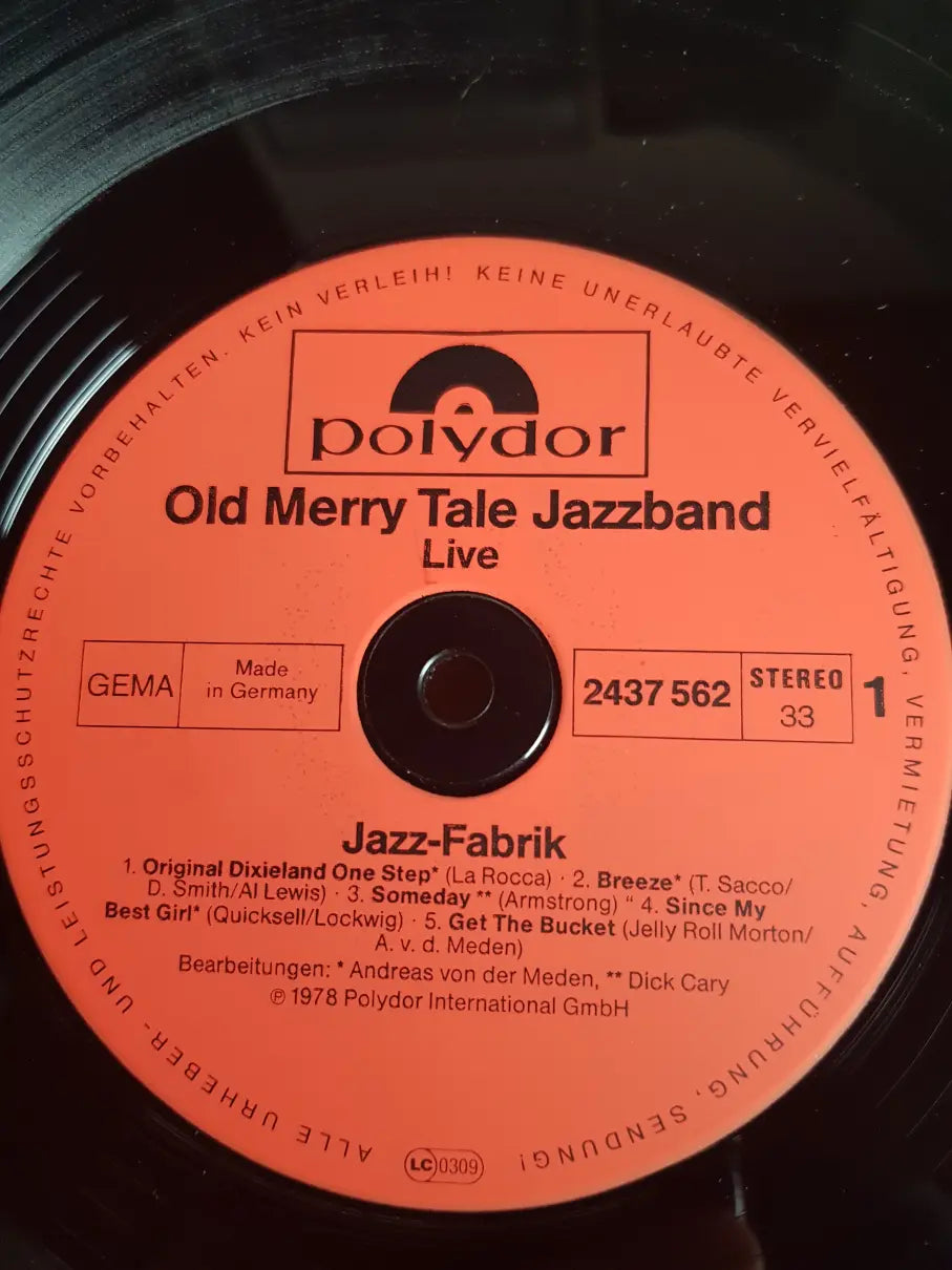 Old Merry Tale Jazzband & Dick Cary Featuring Monty Sunshine, Fatty George, Bob Wilber – Jazz-Fabrik