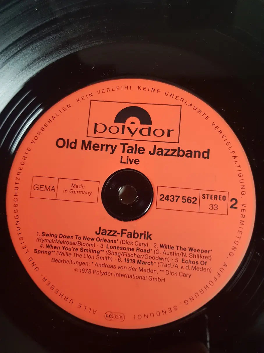 Old Merry Tale Jazzband & Dick Cary Featuring Monty Sunshine, Fatty George, Bob Wilber – Jazz-Fabrik