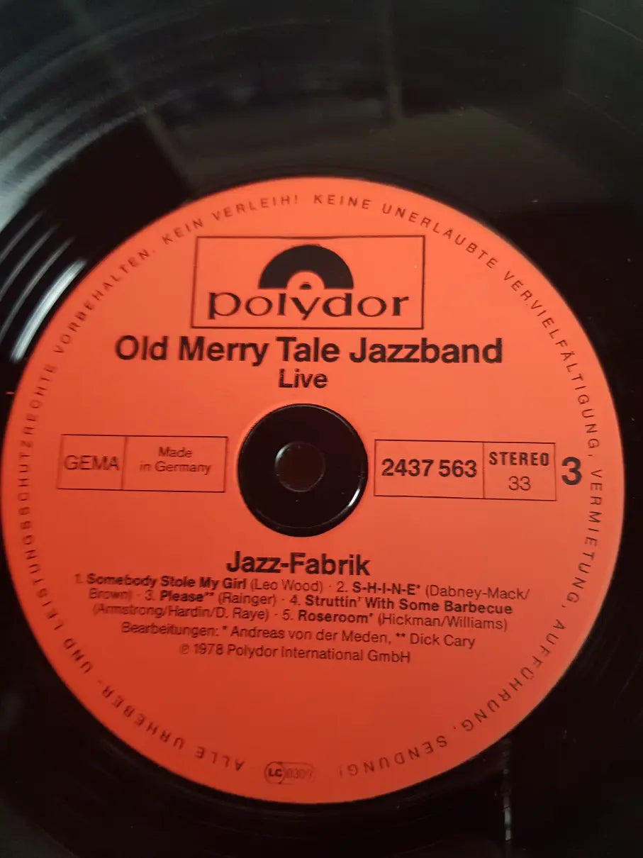 Old Merry Tale Jazzband & Dick Cary Featuring Monty Sunshine, Fatty George, Bob Wilber – Jazz-Fabrik