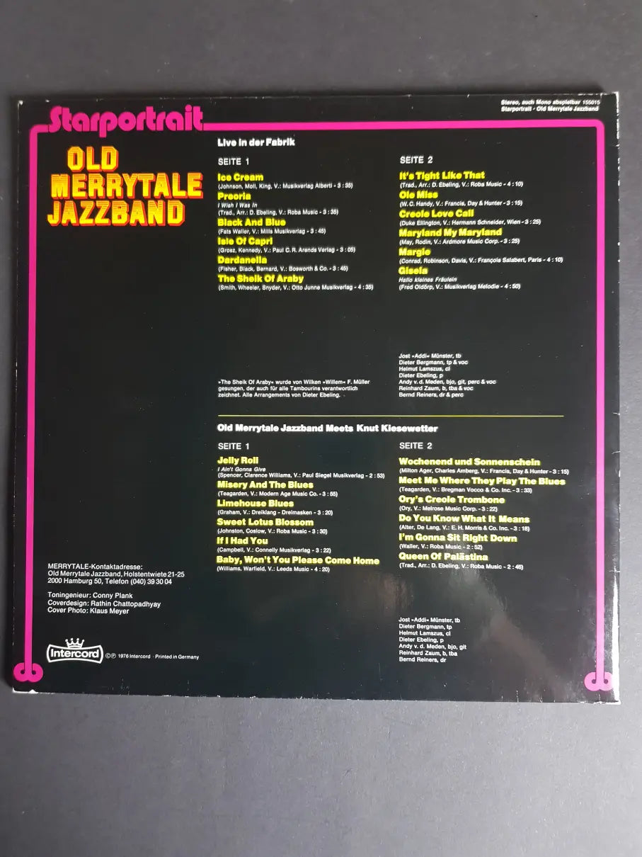 Old Merrytale Jazzband – Live In Der Fabrik / Old Merrytale Jazzband Meets Knut Kiesewetter