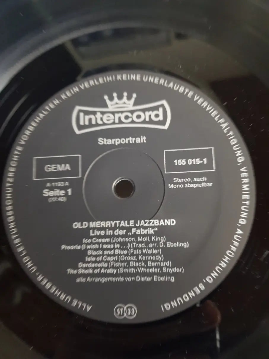 Old Merrytale Jazzband – Live In Der Fabrik / Old Merrytale Jazzband Meets Knut Kiesewetter