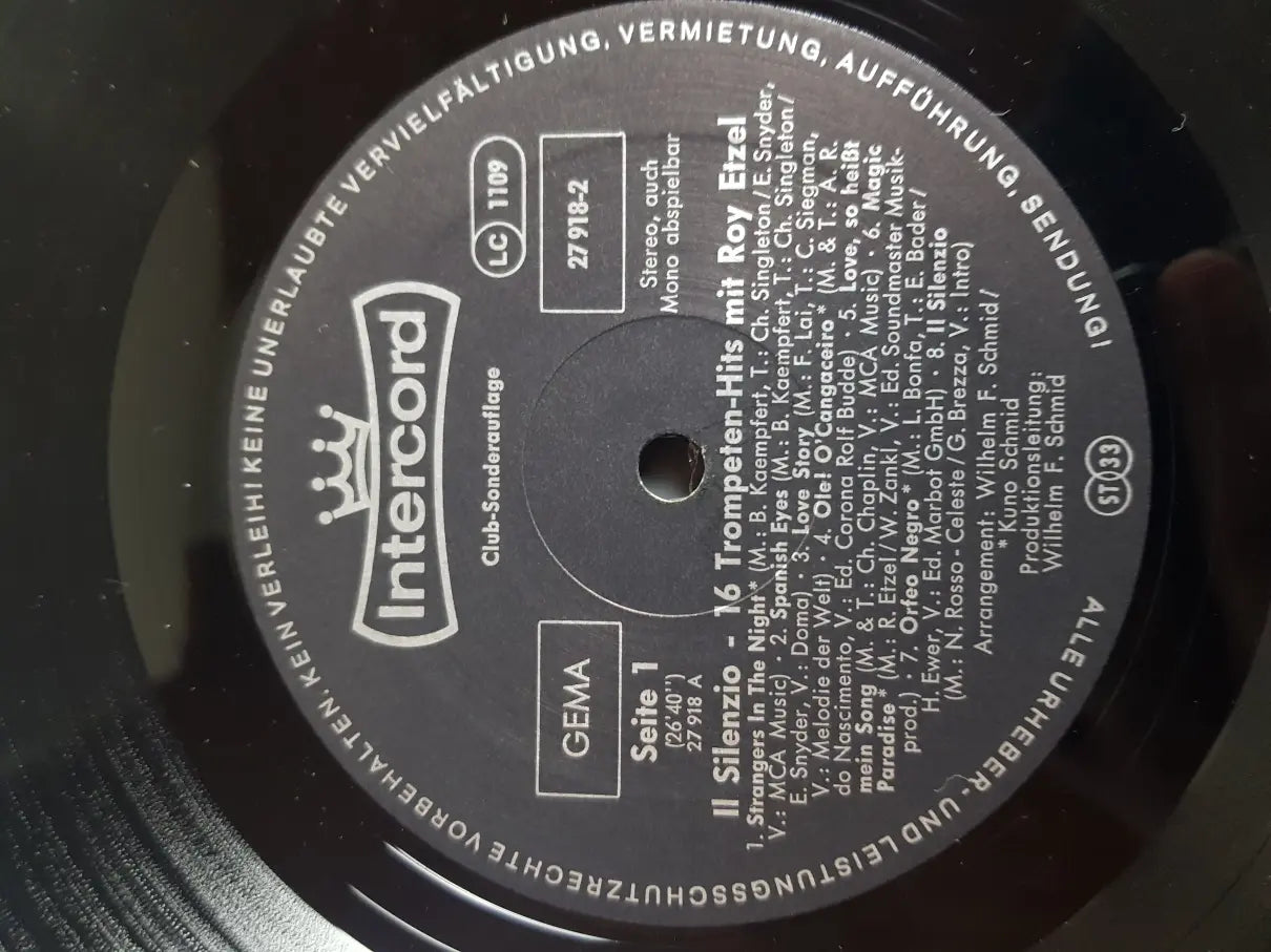 Roy Etzel – Il Silenzio - 16 Trompeten-Hits