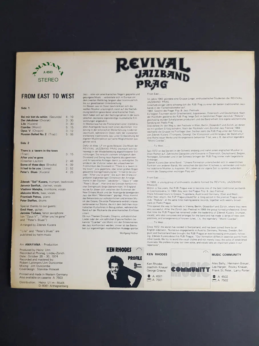 Revival Jazzband Prag – From East To West