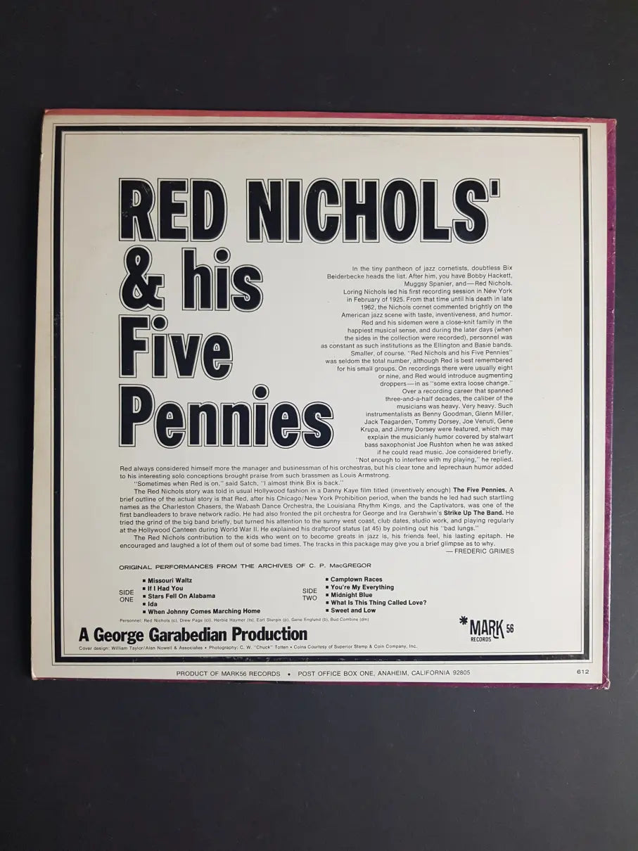 Red Nichols And His Five Pennies – Red Nichols And His Five Pennies