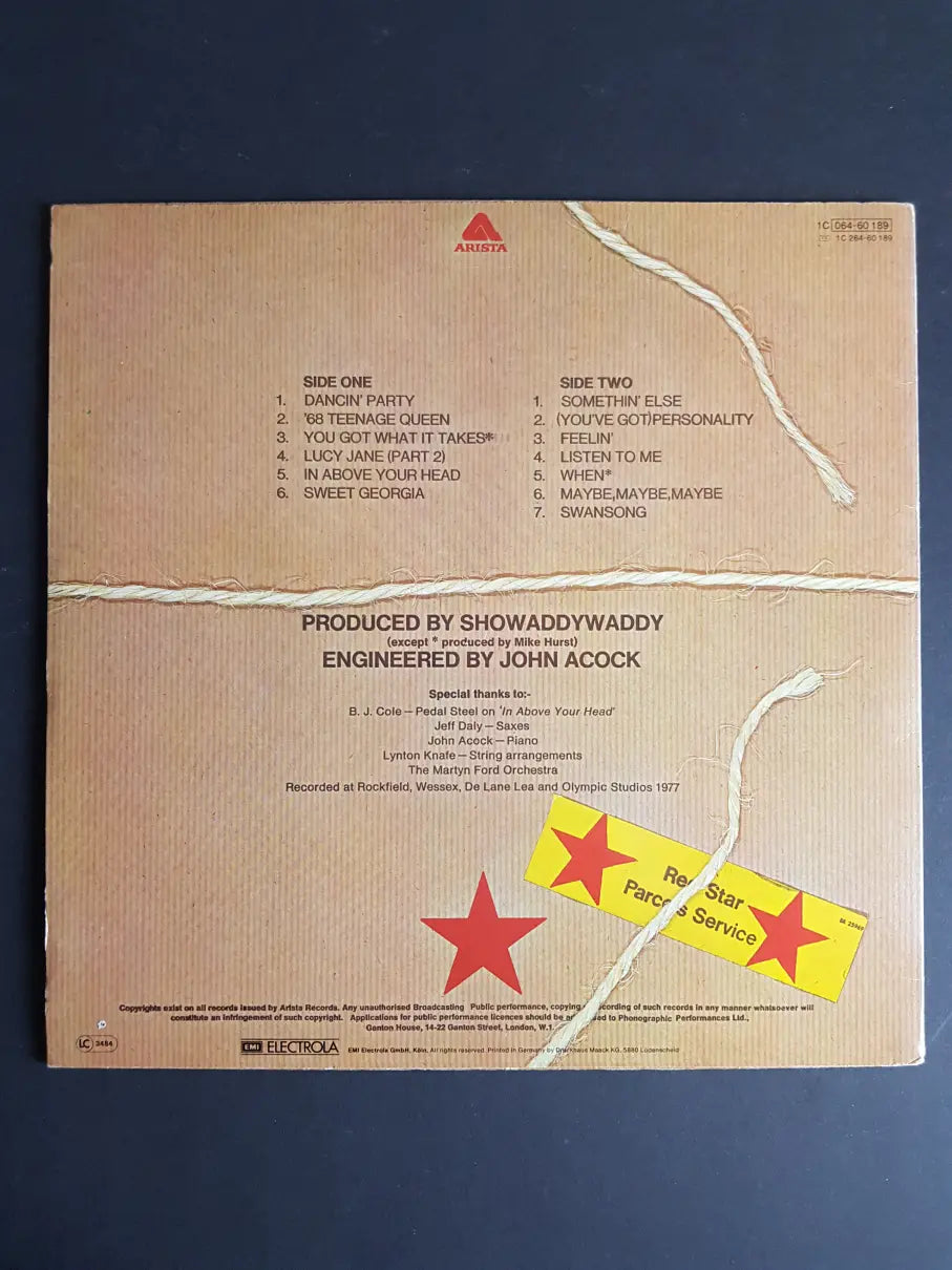 Showaddywaddy – Red Star