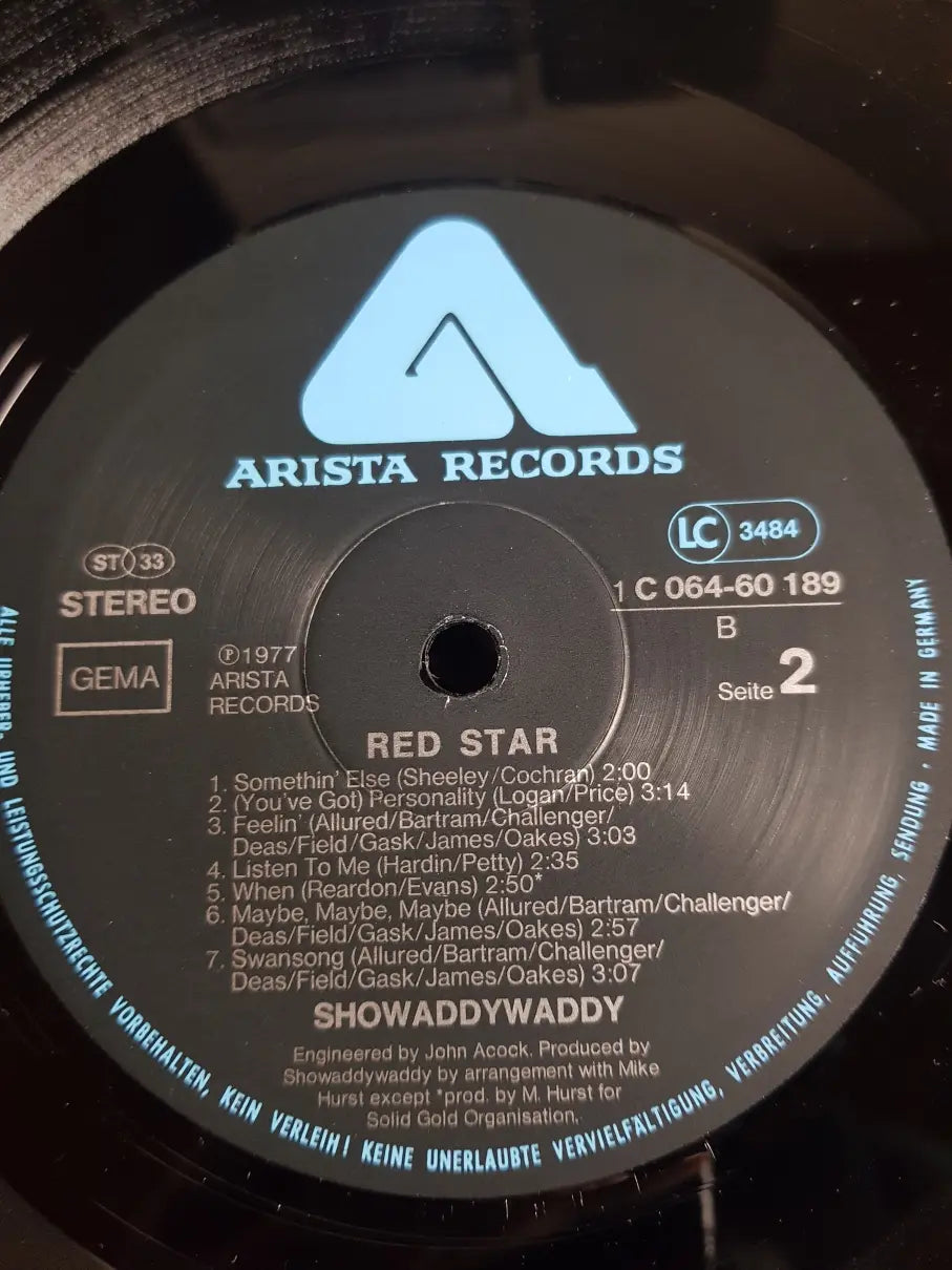 Showaddywaddy – Red Star