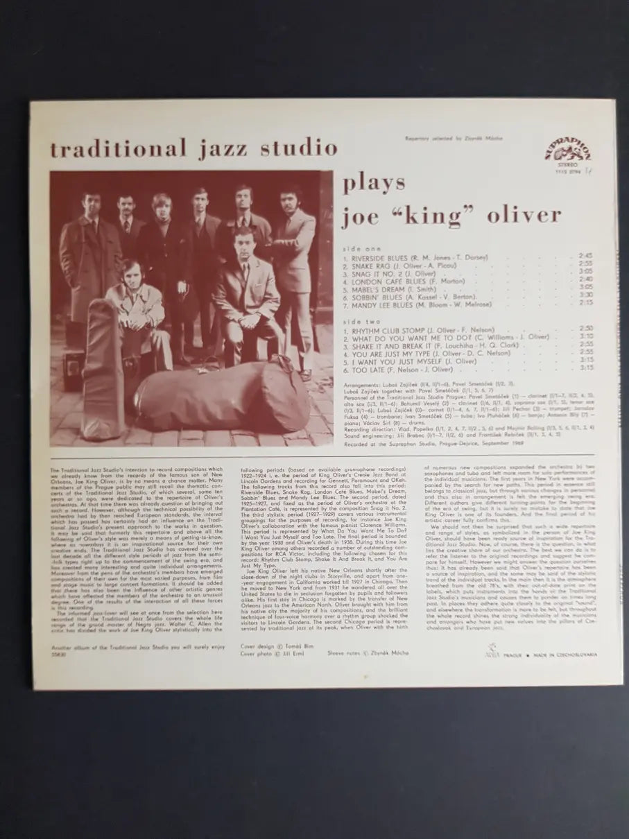 Traditional Jazz Studio – Plays Joe “King” Oliver