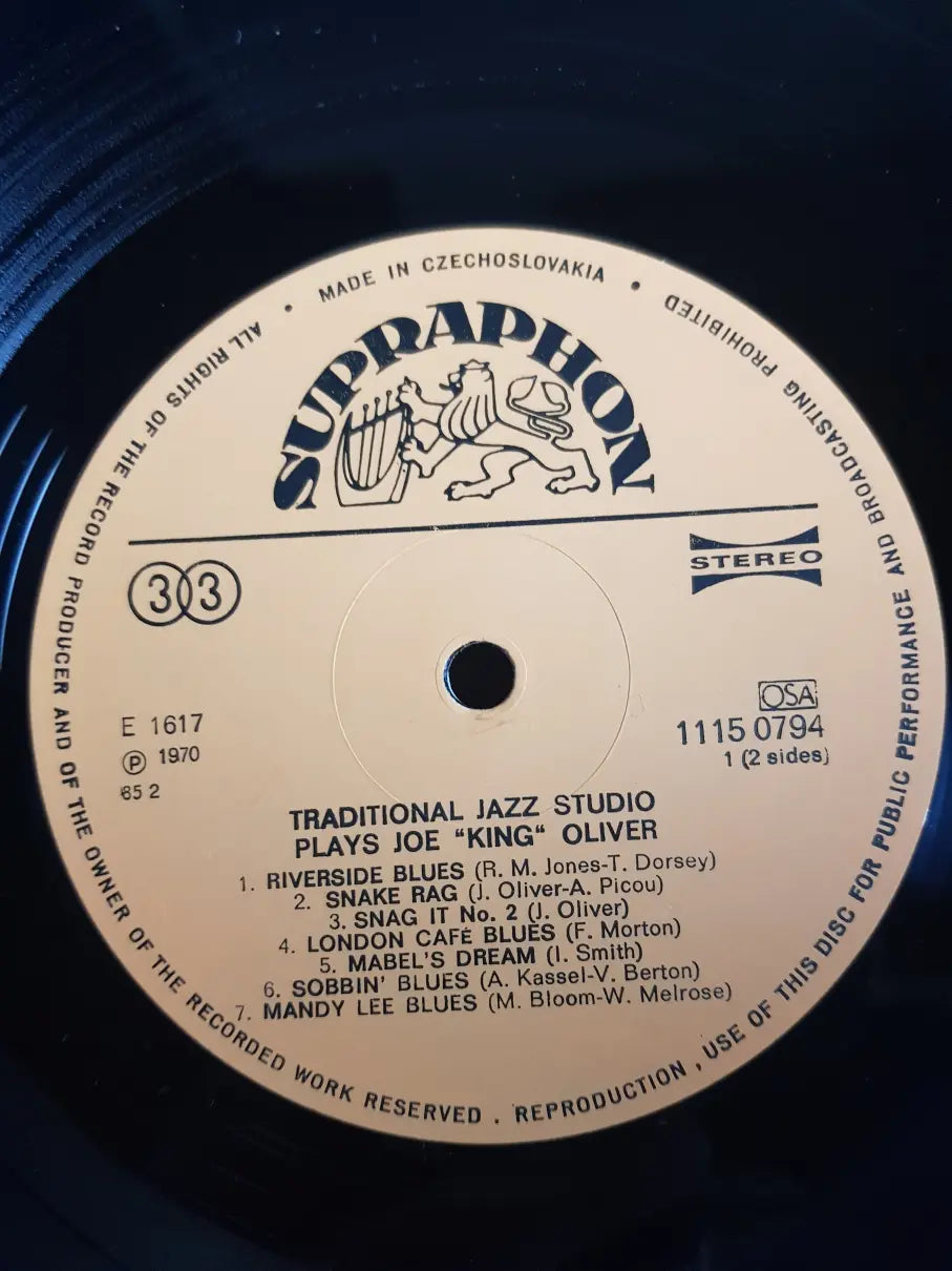 Traditional Jazz Studio – Plays Joe “King” Oliver