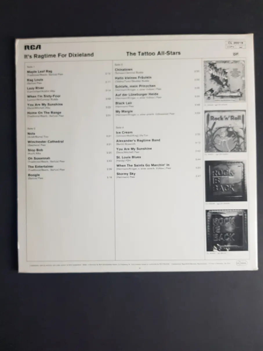 The Tattoo All-Stars – It's Ragtime For Dixieland