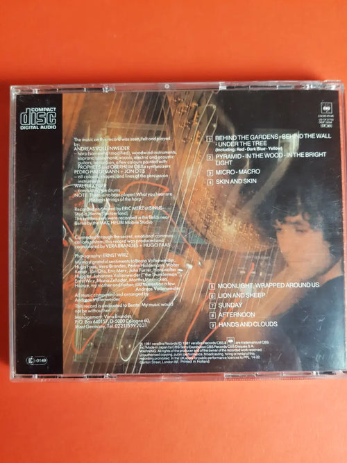 Andreas Vollenweider – ...Behind The Gardens - Behind The Wall - Under The Tree...