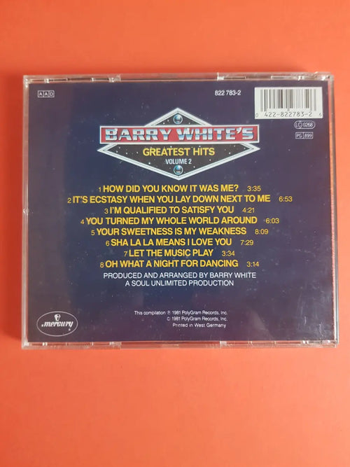 Barry White – Barry White's Greatest Hits Volume 2