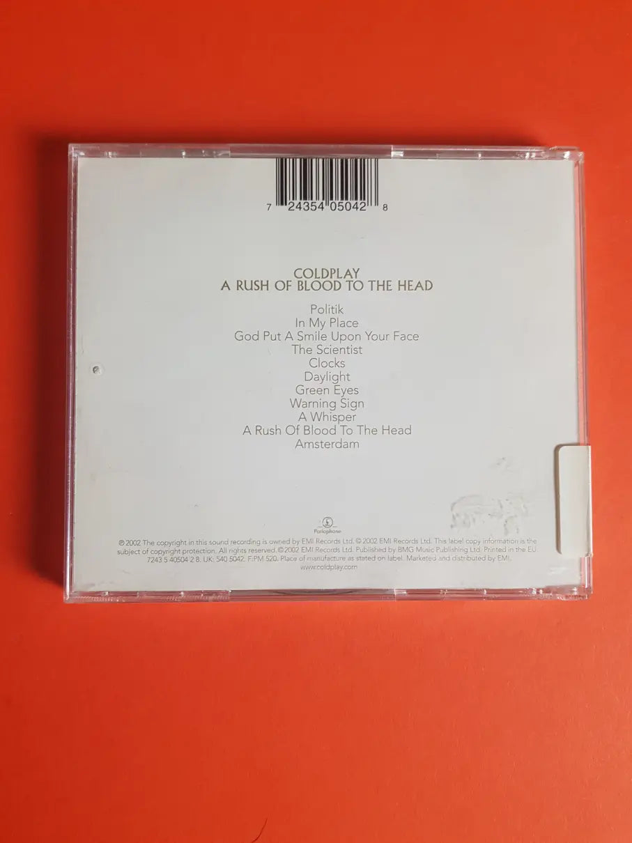 Coldplay – A Rush Of Blood To The Head