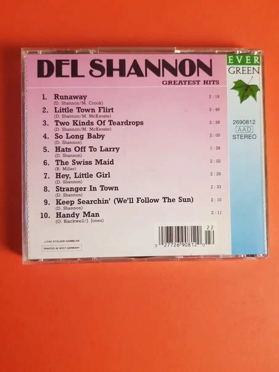 Del Shannon – Greatest Hits