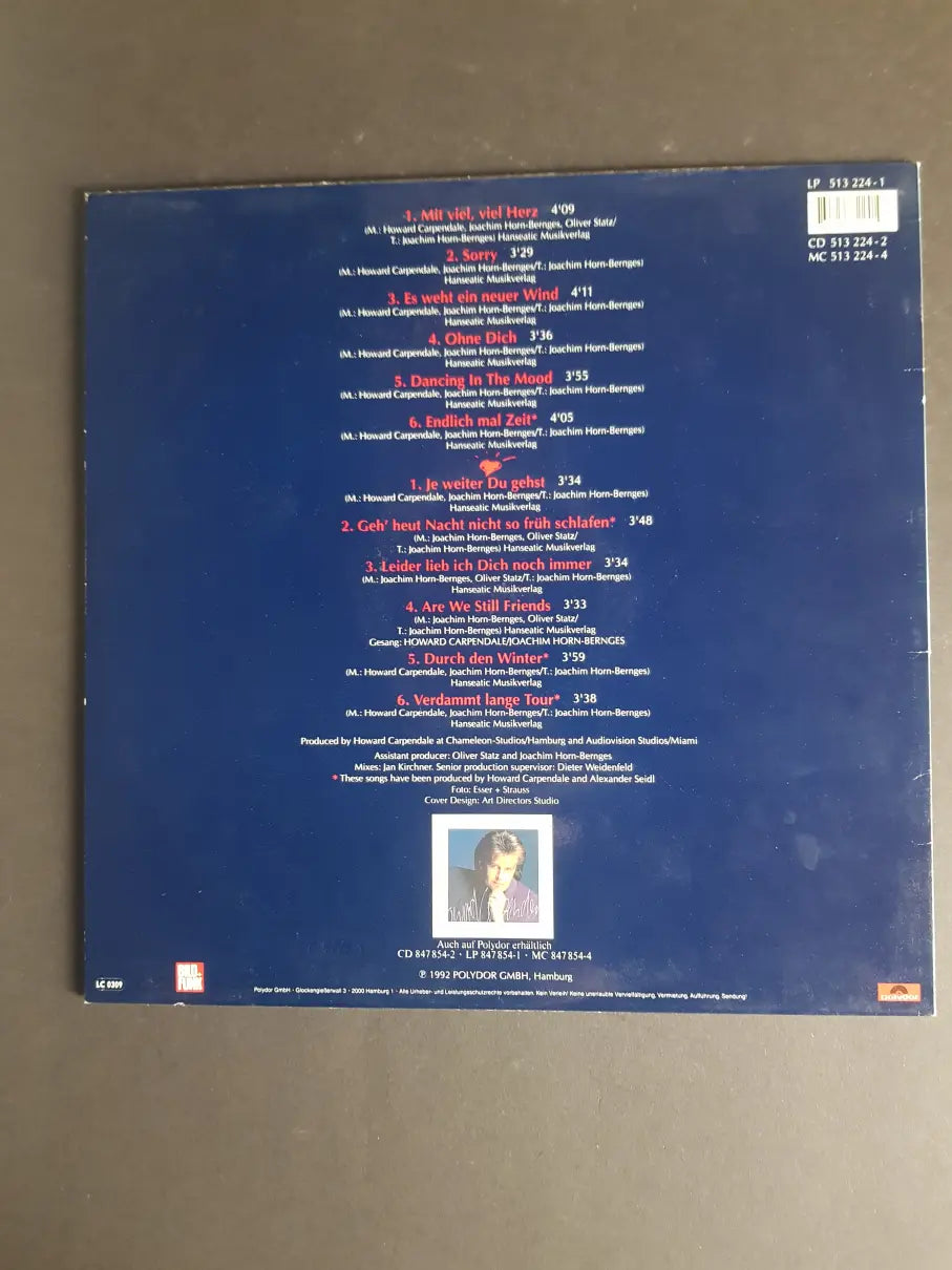 Howard Carpendale – Mit Viel, Viel Herz