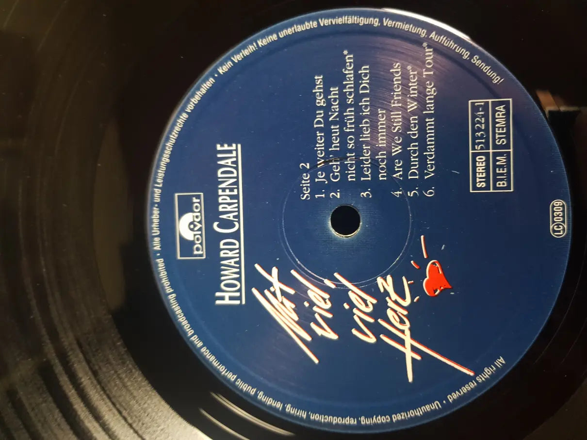 Howard Carpendale – Mit Viel, Viel Herz