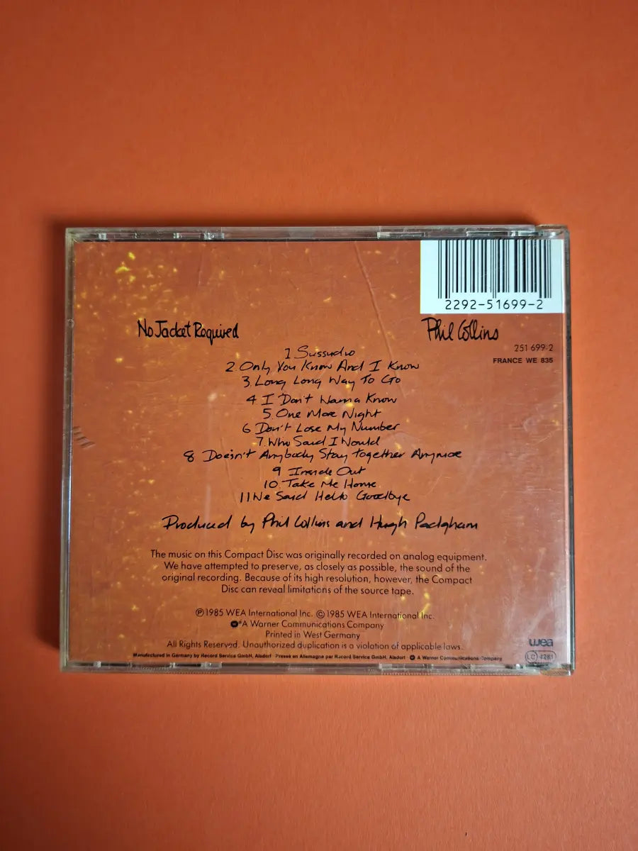 Phil Collins – No Jacket Required