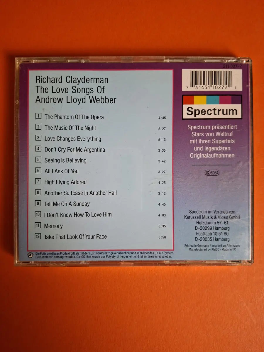 Richard Clayderman – My Favourite Melodies
